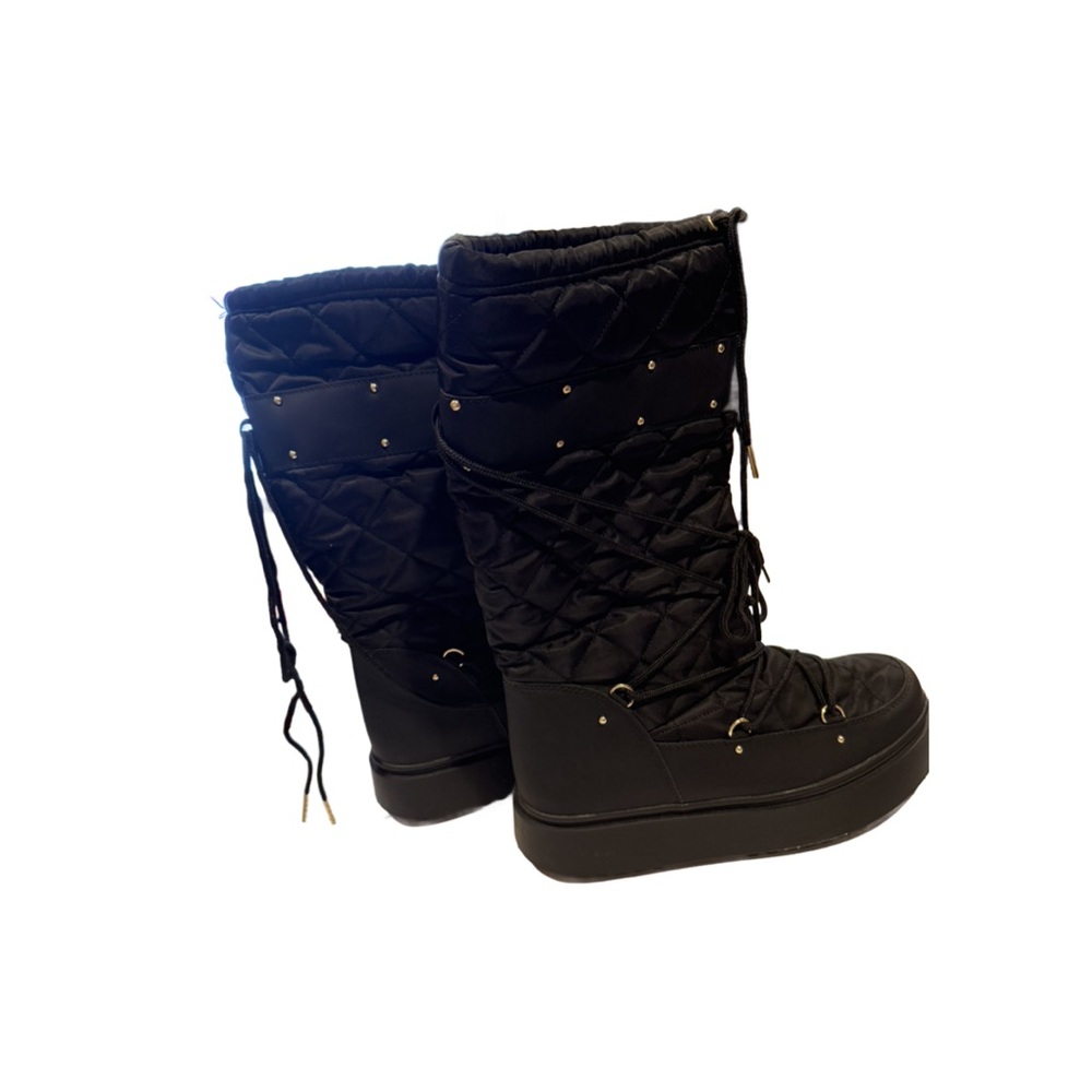 Women's Alba Black Cold Weather Boots Size 10 - Picture 2 of 5